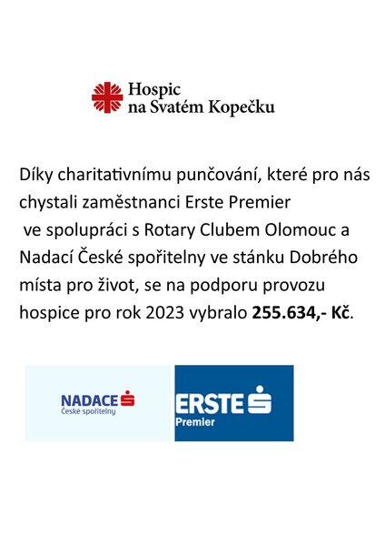 Vánoční punčování Erste Premier a Nadace ČS