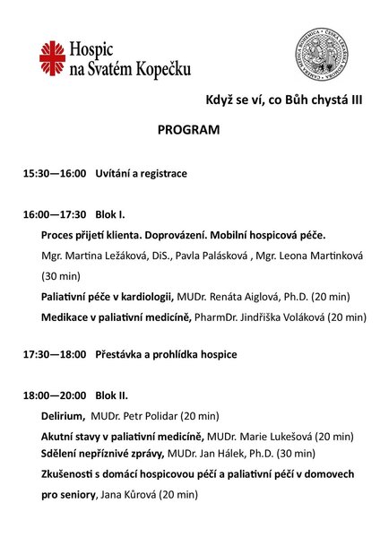 Program lékařský seminář 2023