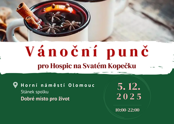 Vánoční punč pro Hospic na Svatém Kopečku