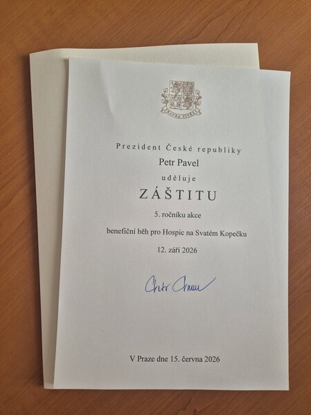 záštita běh 2026 - prezident ČR